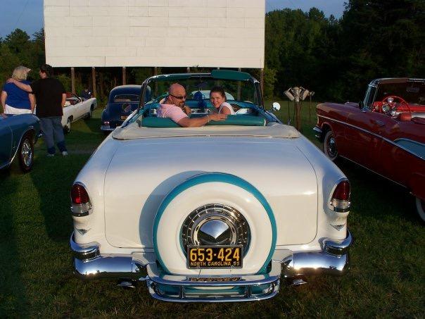 Ken and his wife enjoying Ole' Belle at a drive-in