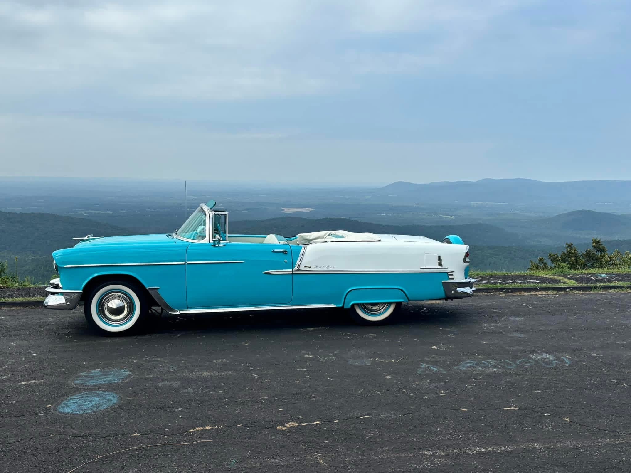 Ole' Belle overlooking the mountains
