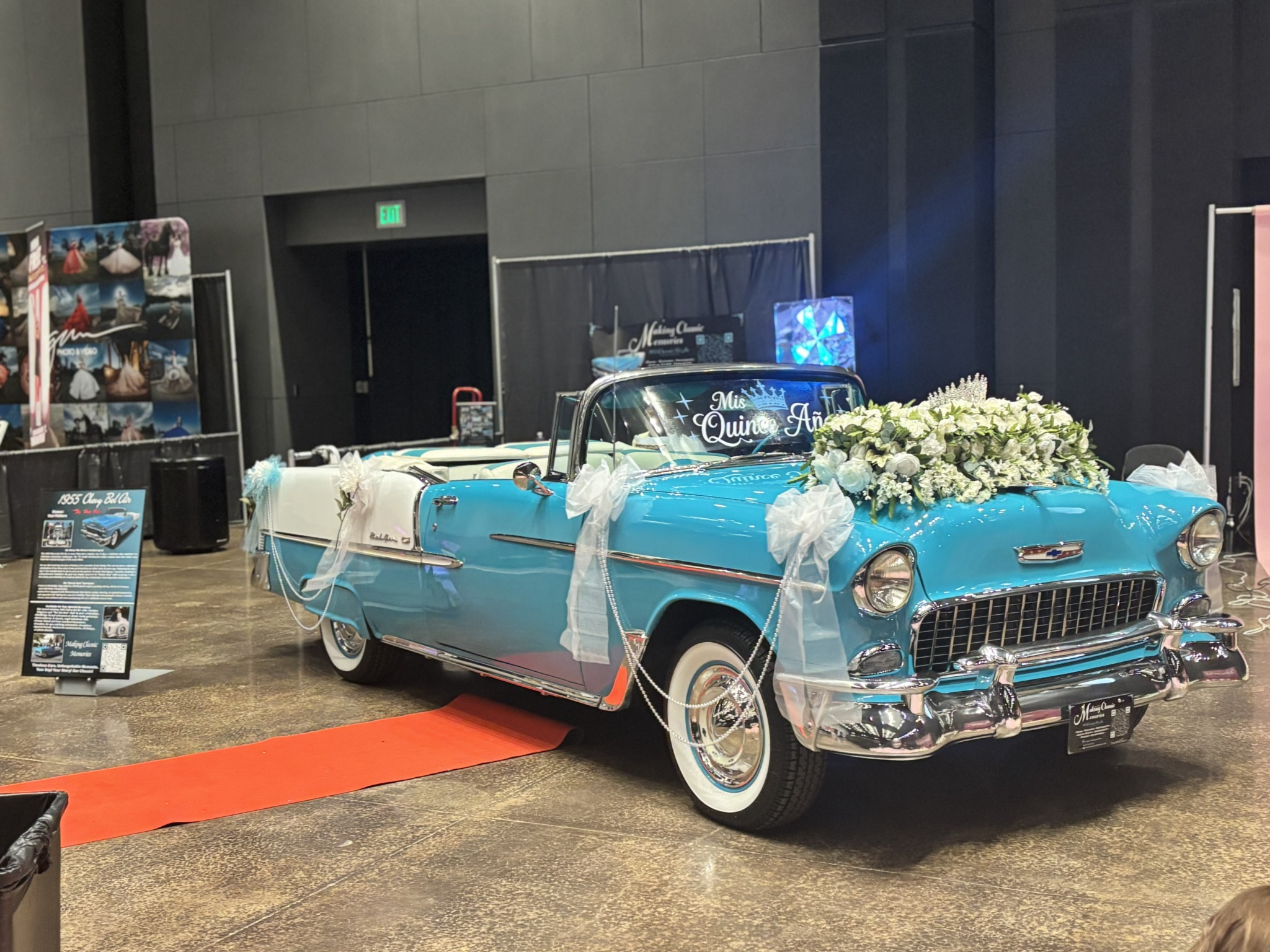 Ole' Belle fully decorated for a quinceañera expo